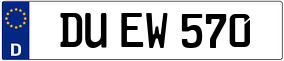 Trailer License Plate